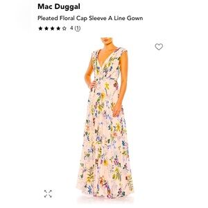 Mac Duggal Floral Gown